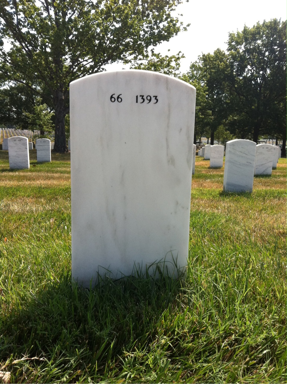 Back of headstone — Frank Skufca