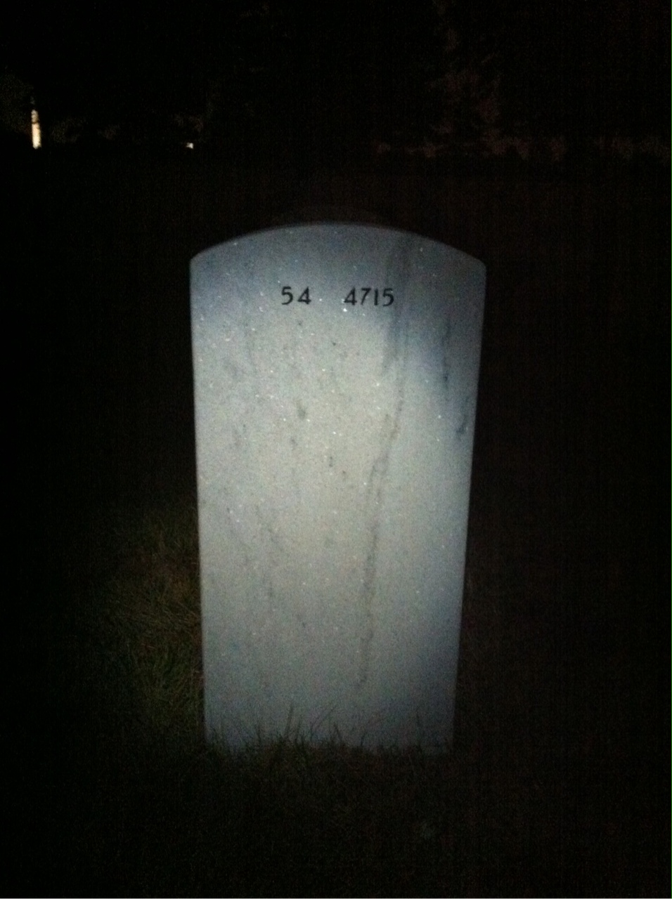 Back of headstone — Ralph Spuhler