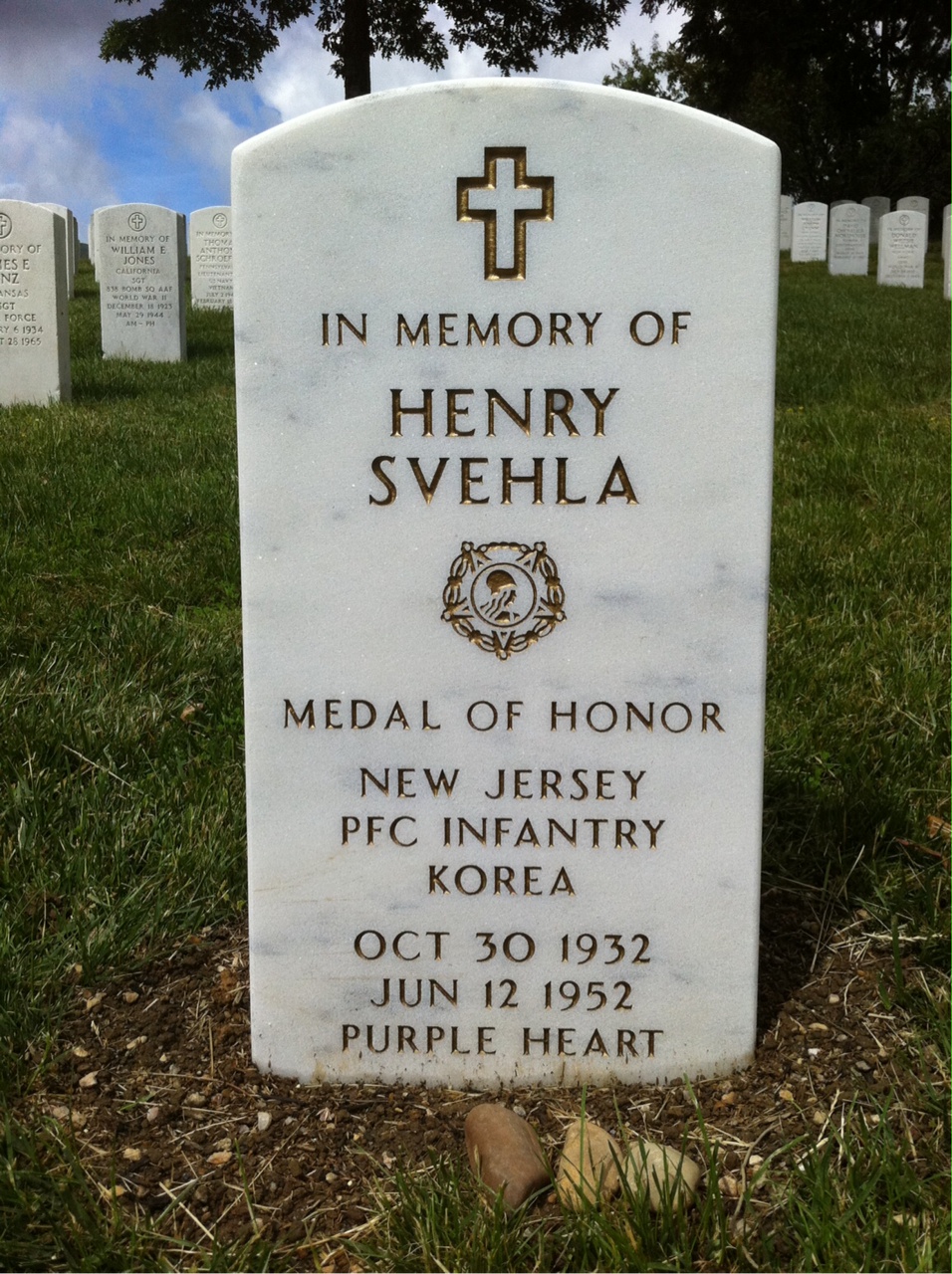 Headstone of Henry Svehla