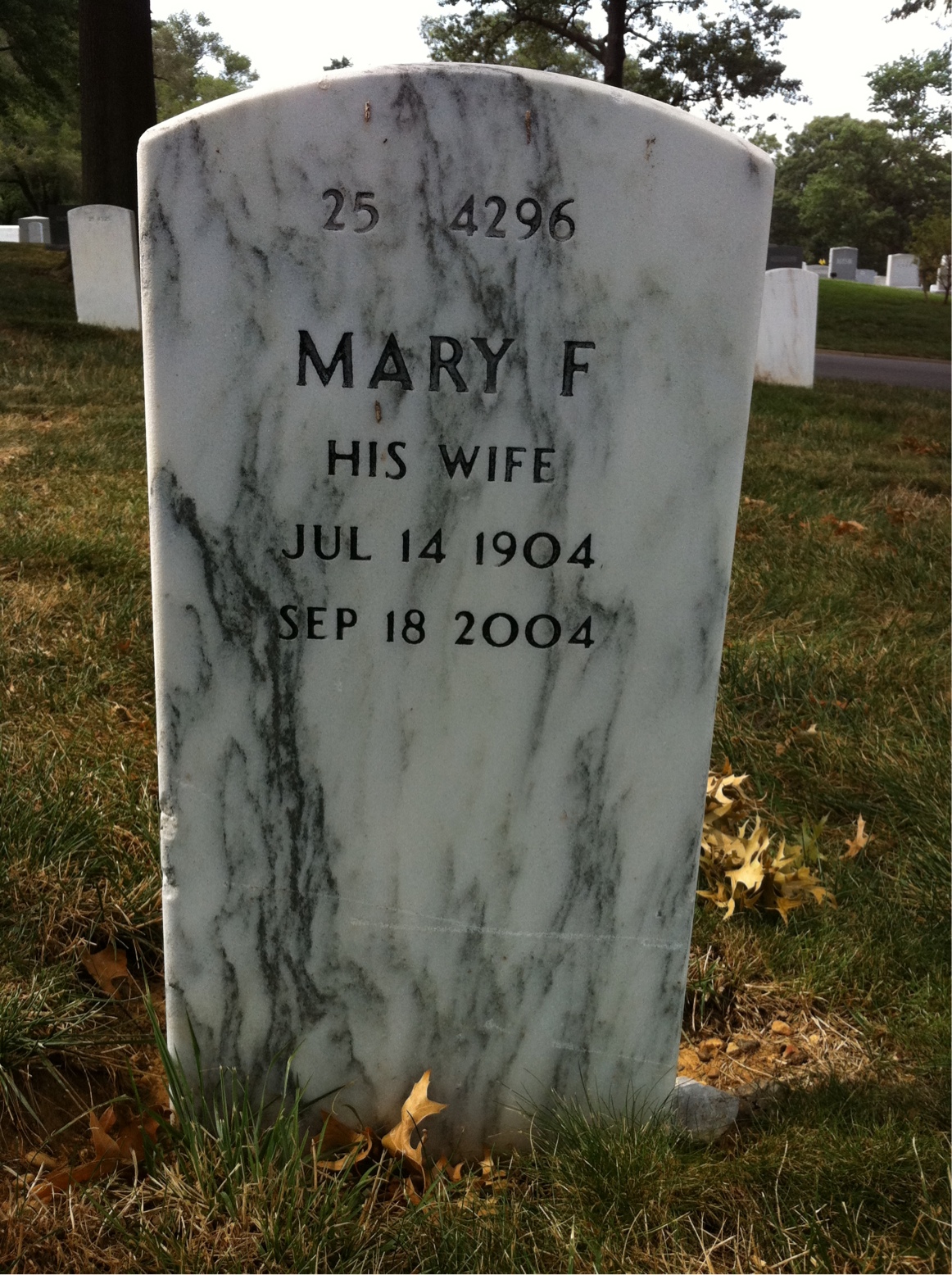 Back of headstone — Rex Shook
