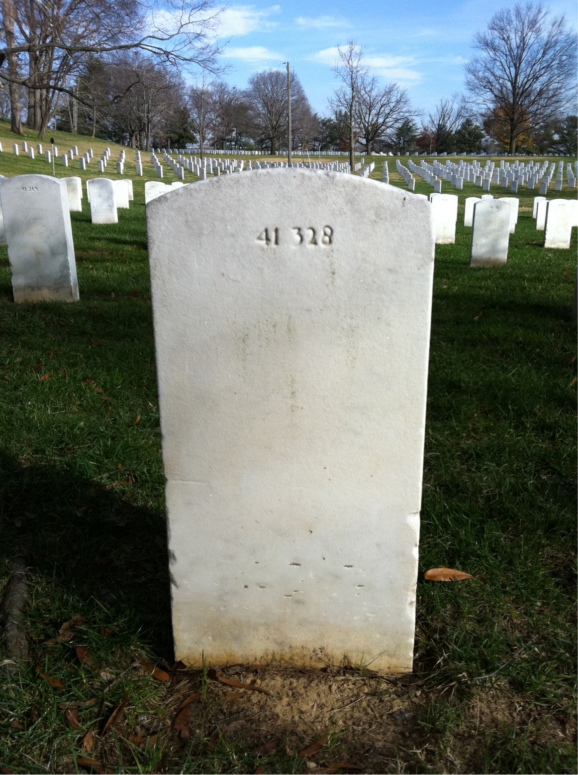 Back of headstone — Russell B Johnson