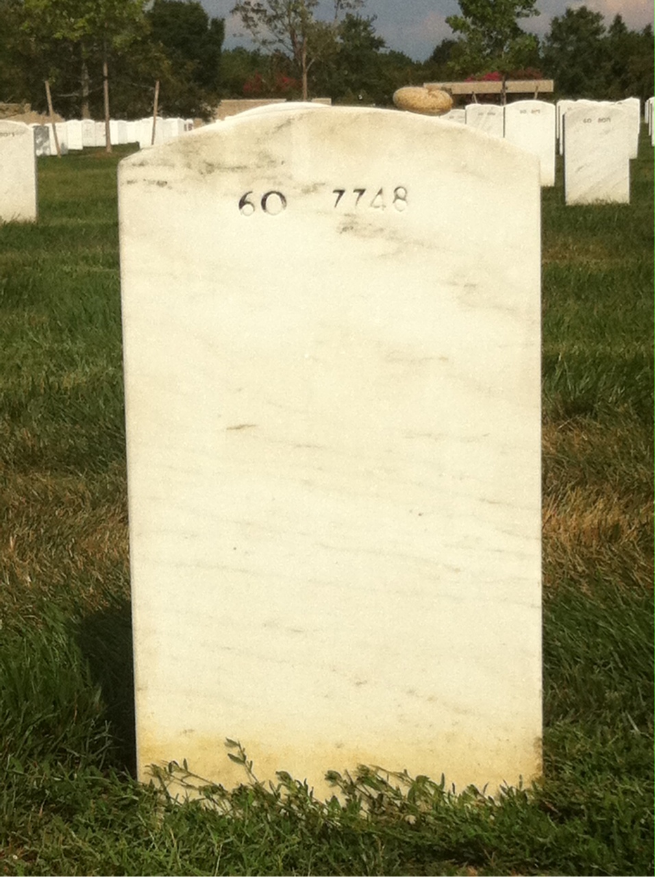 Back of headstone — William Mcmonegal