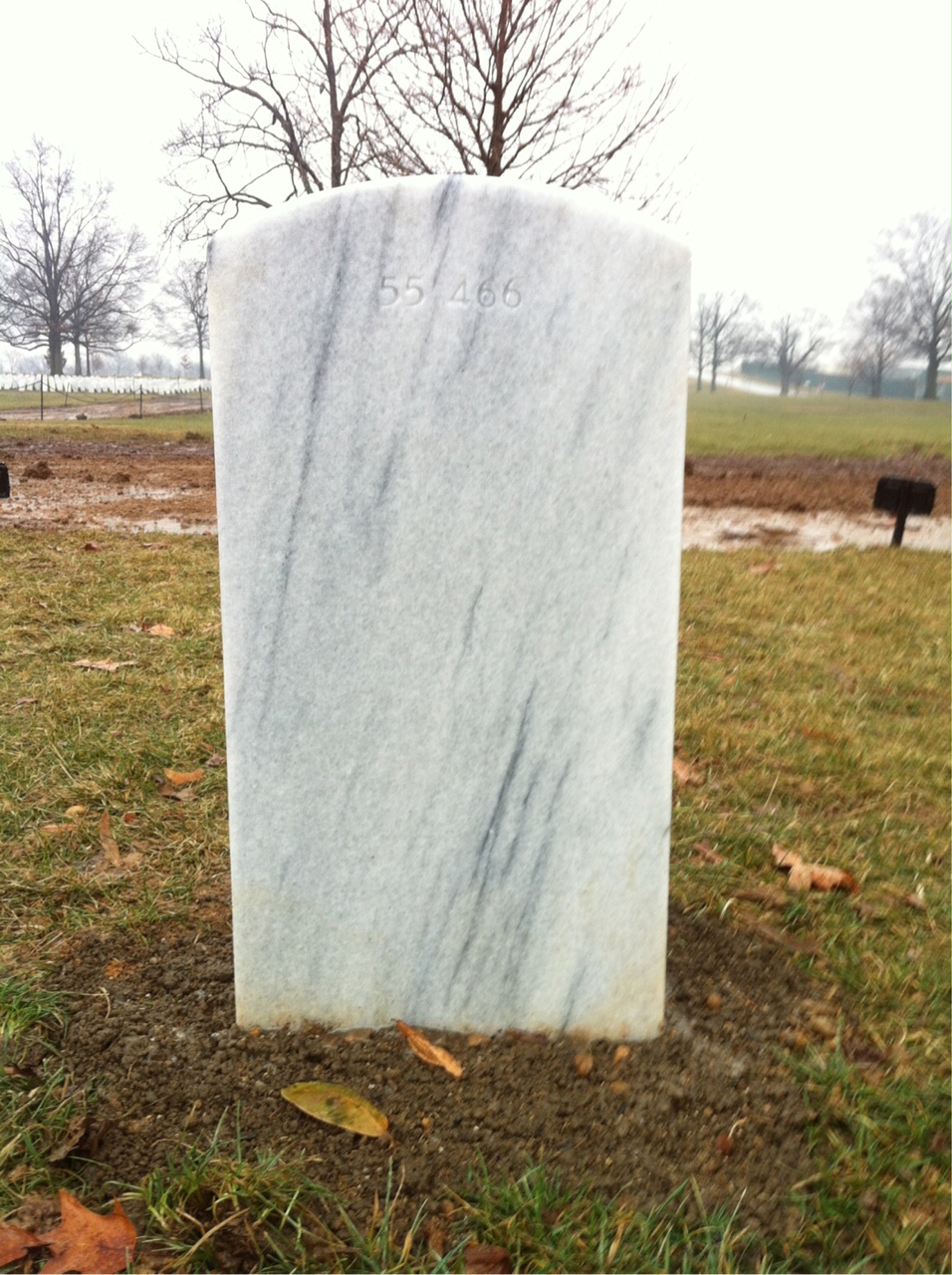 Back of headstone — William Wasyl Manders