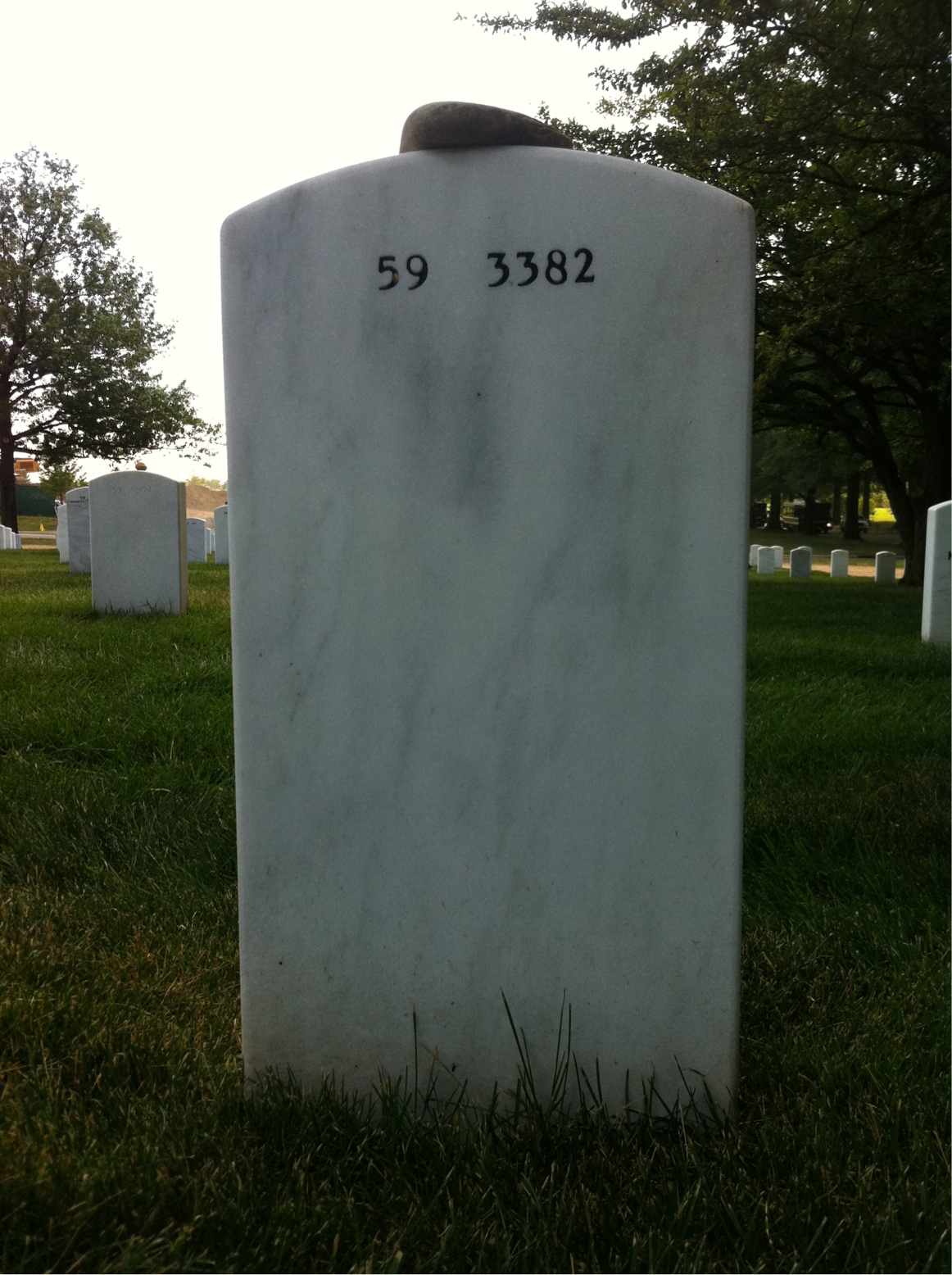 Back of headstone — James Gordon