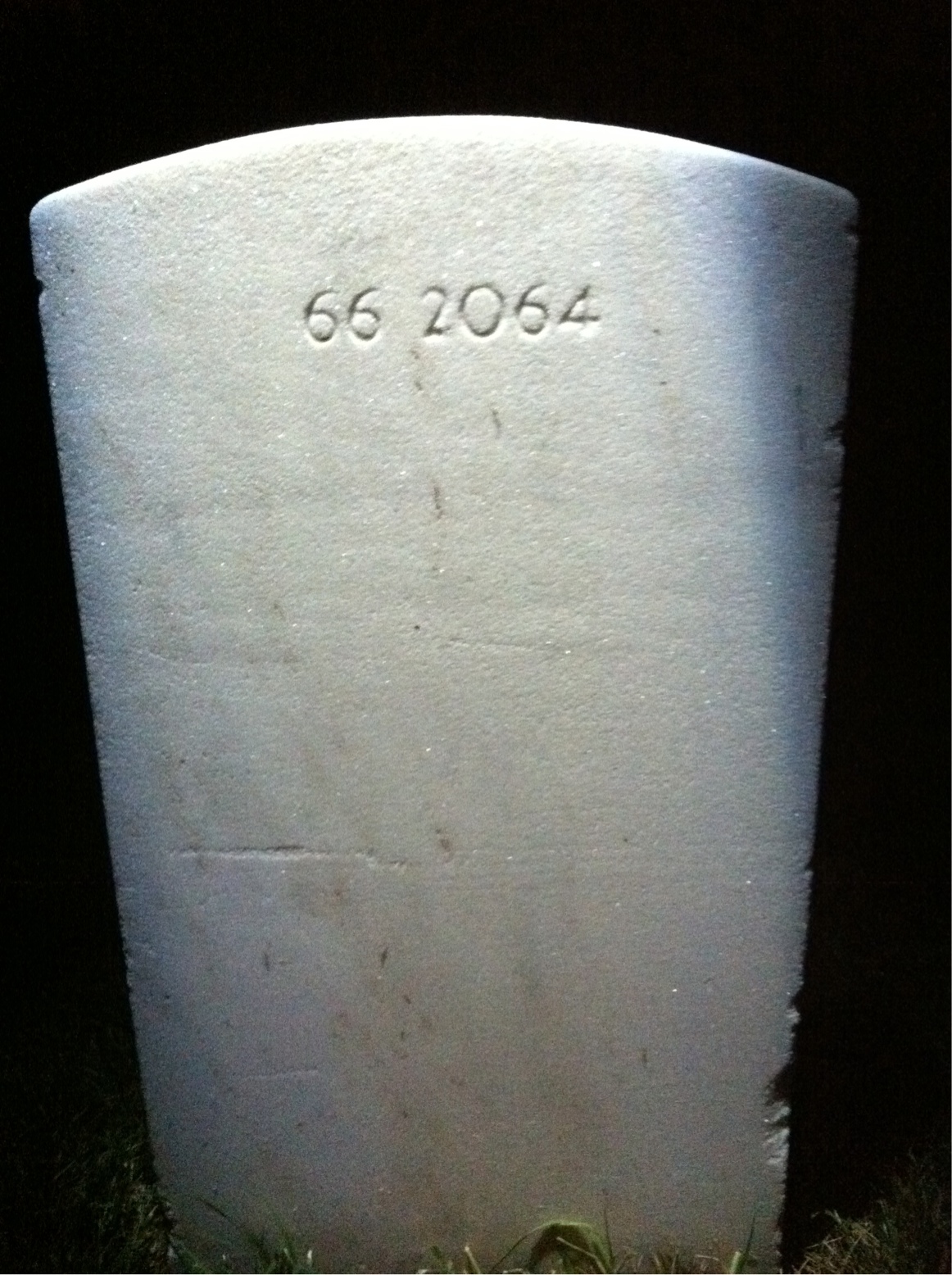 Back of headstone — Ruth Alworth