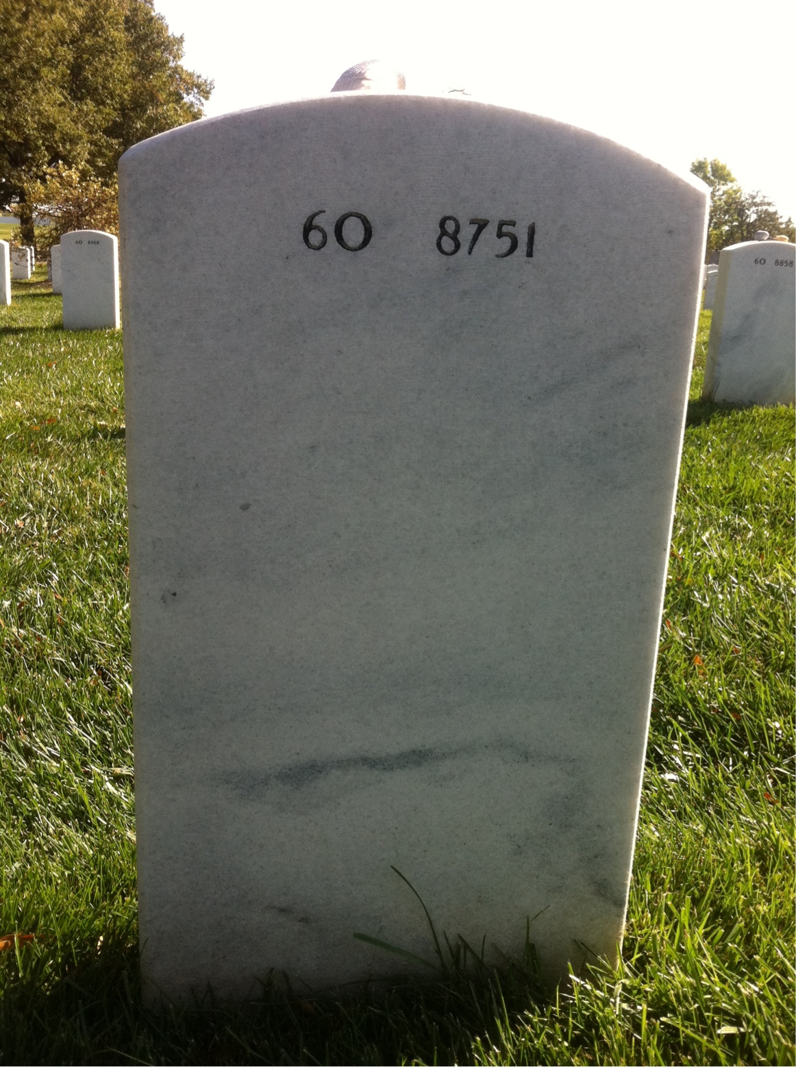 Back of headstone — Ezra Dawson