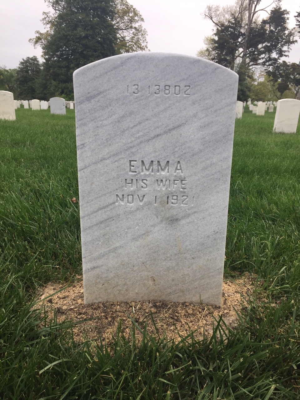 Back of headstone — Charles Murray