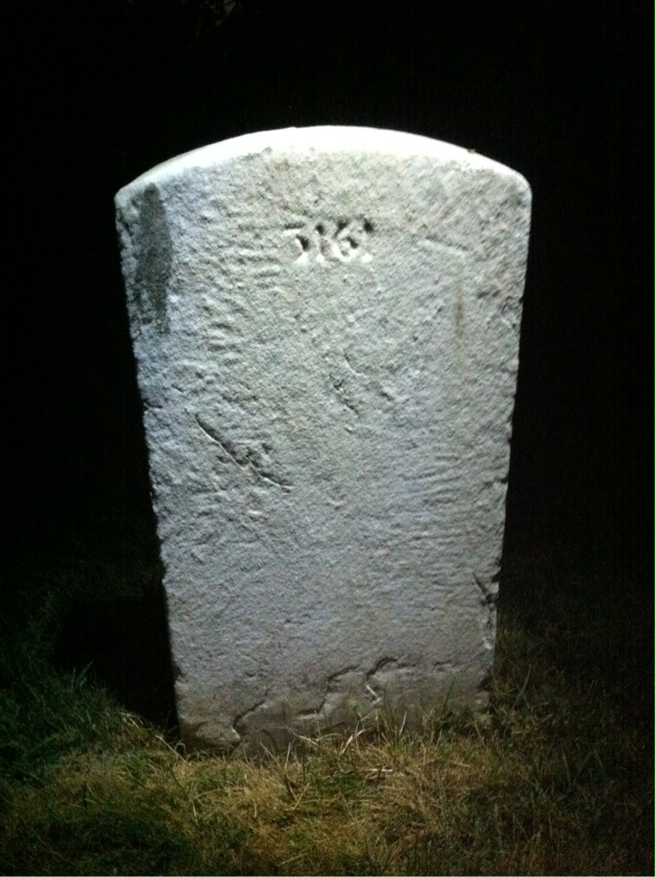Back of headstone — Gainor Bentz