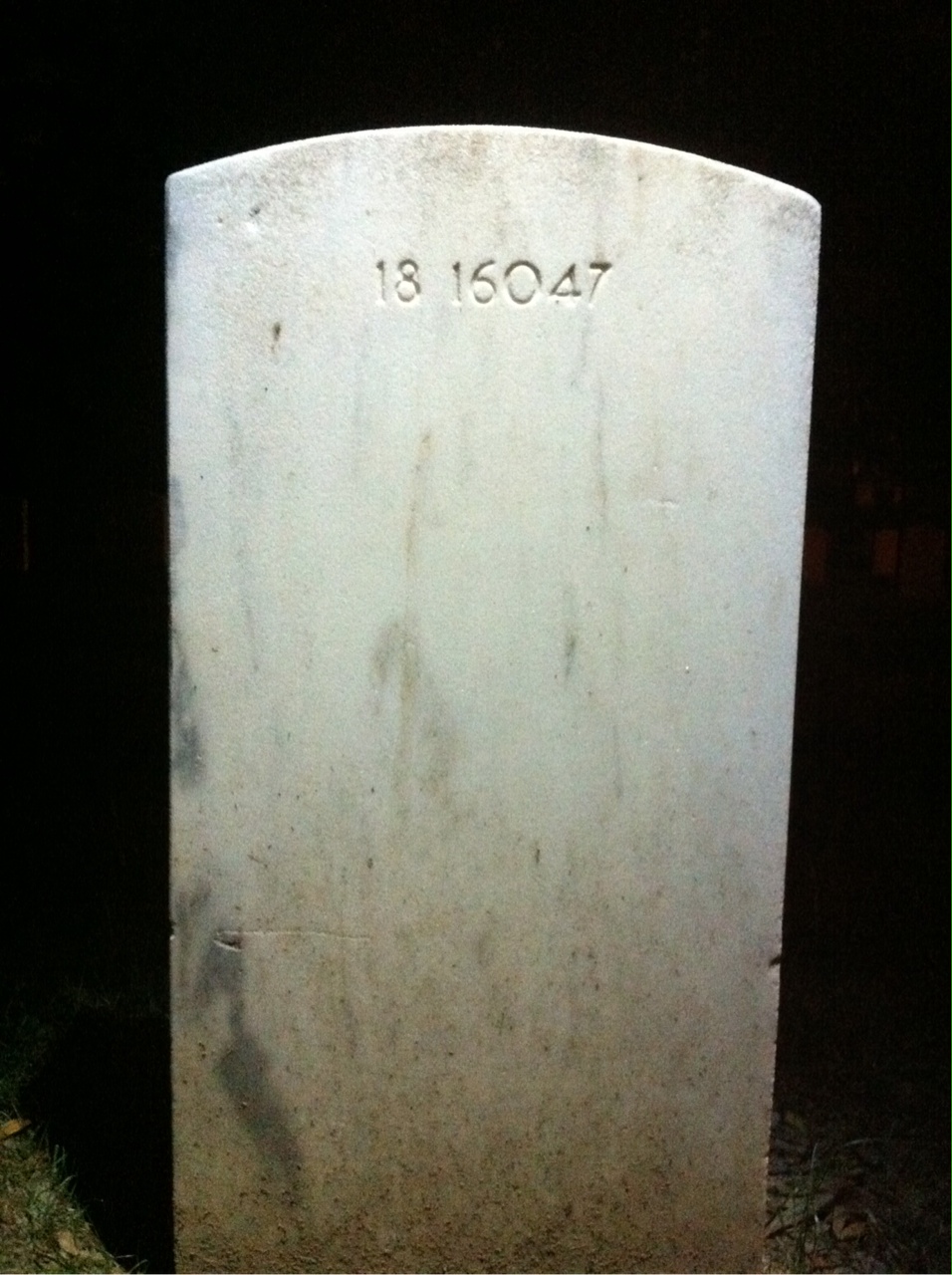 Back of headstone — Harry Mcninch