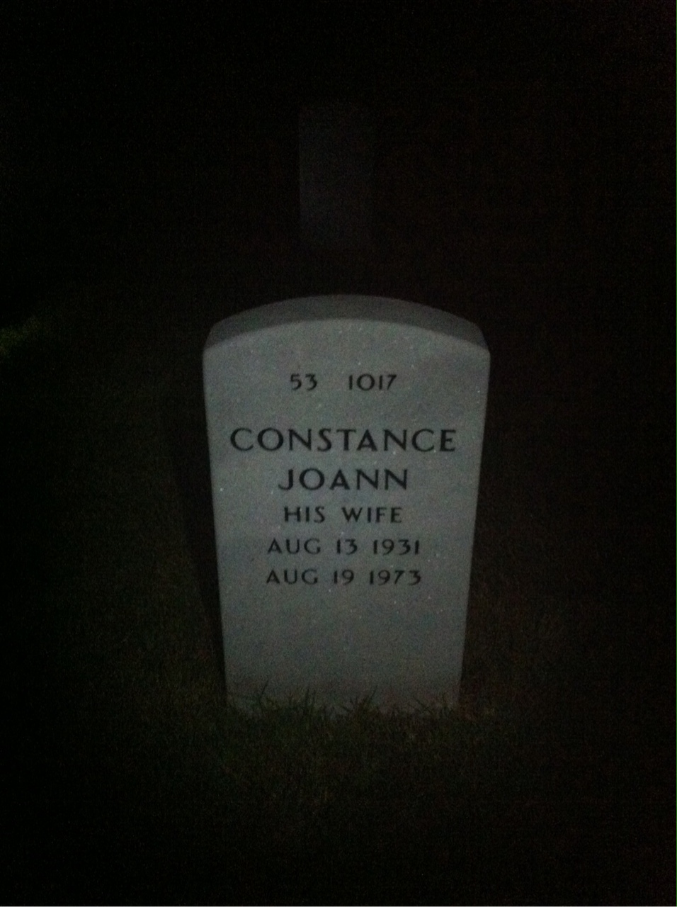 Back of headstone — Richard Knapp