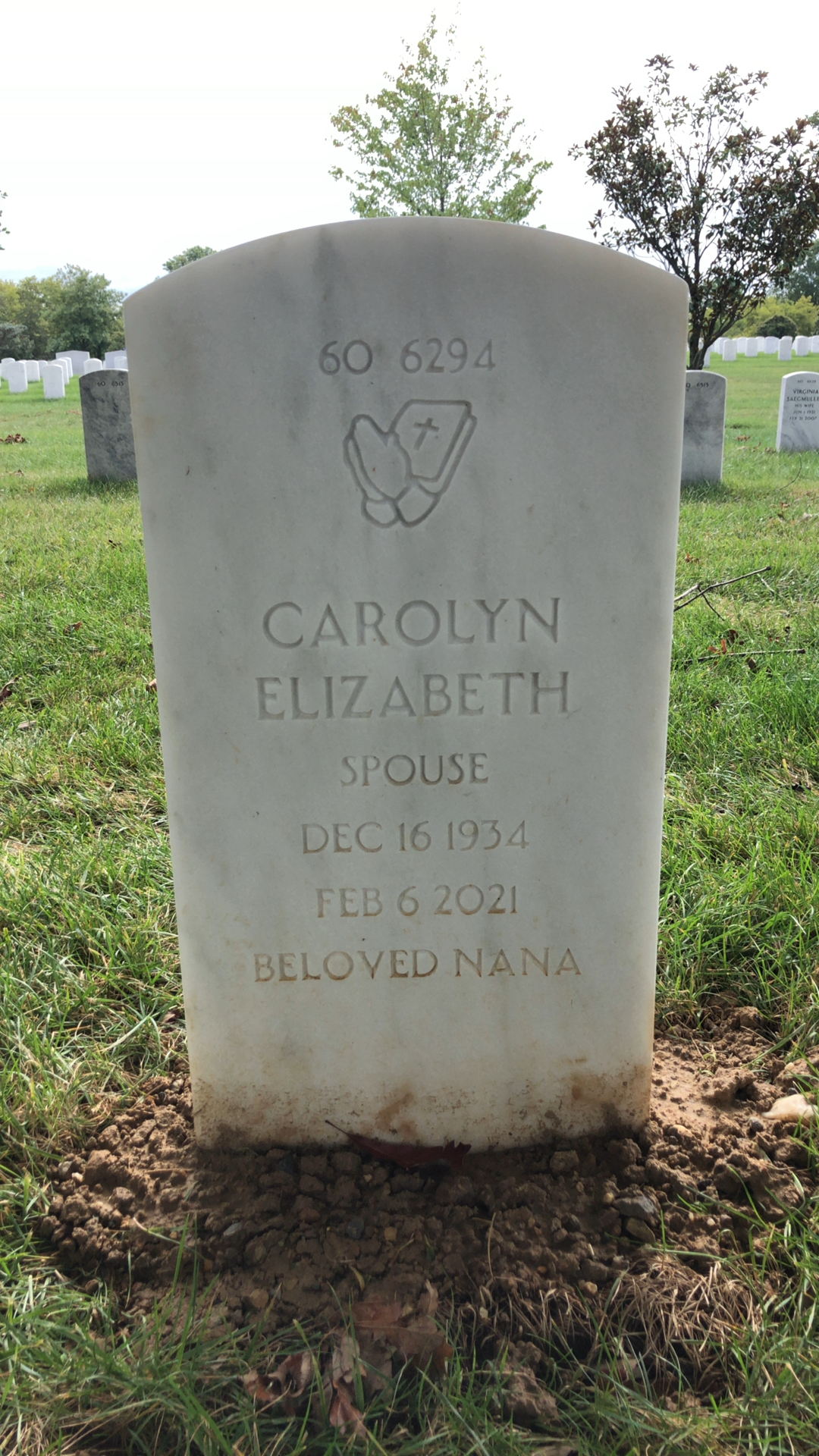 Back of headstone — Francis Horner