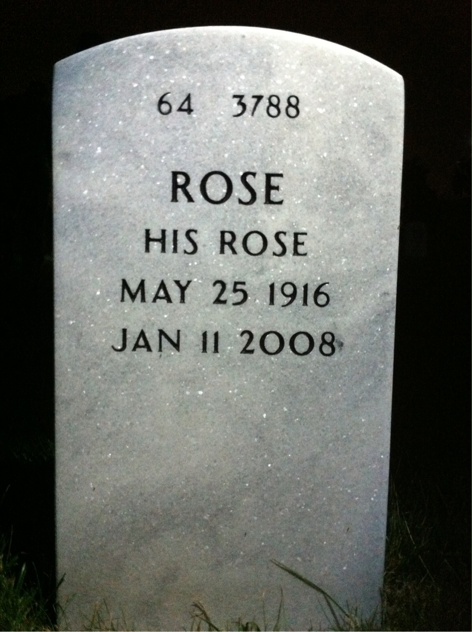 Back of headstone — Joseph Follayttar