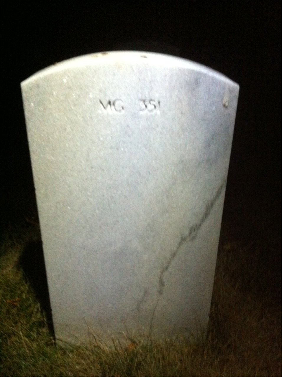 Back of headstone — Kerney Akins