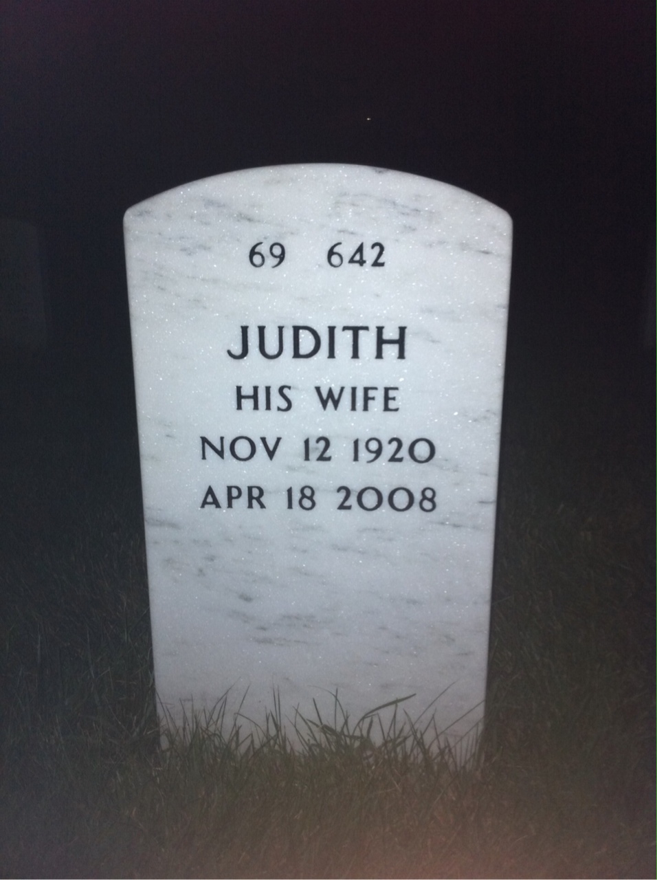 Back of headstone — John Plymire