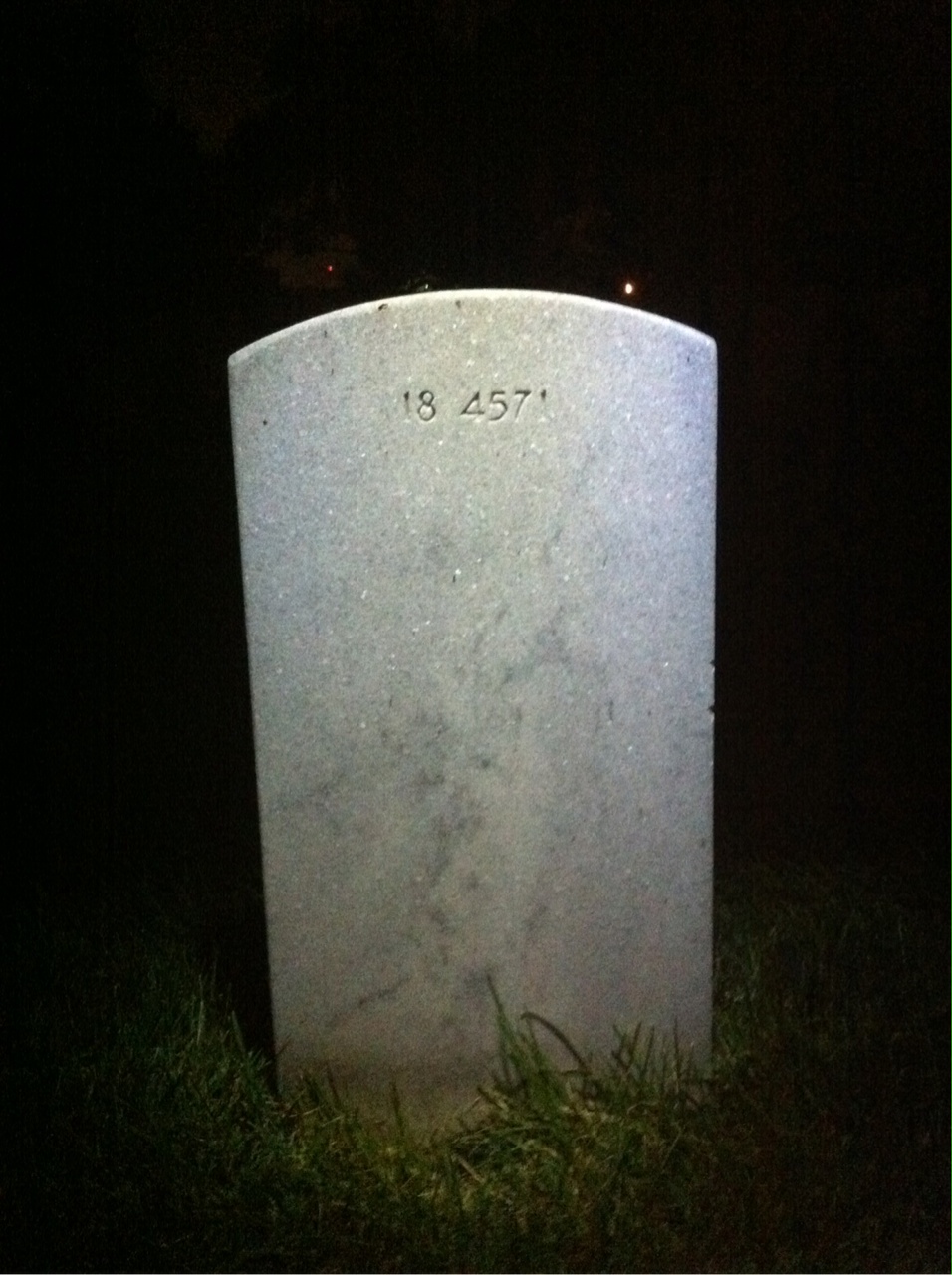 Back of headstone — Franklin Boswell