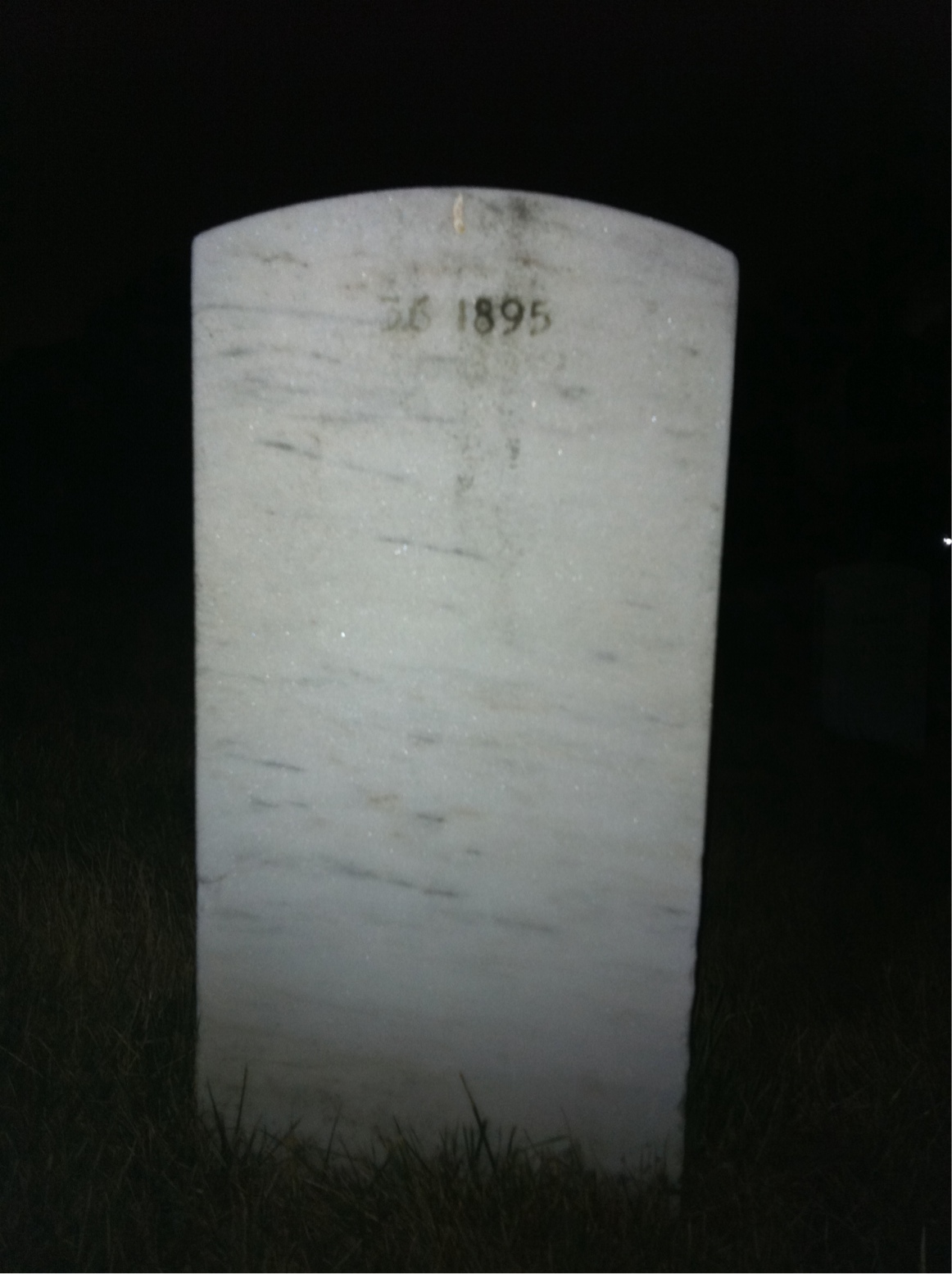 Back of headstone — Jesse Montee