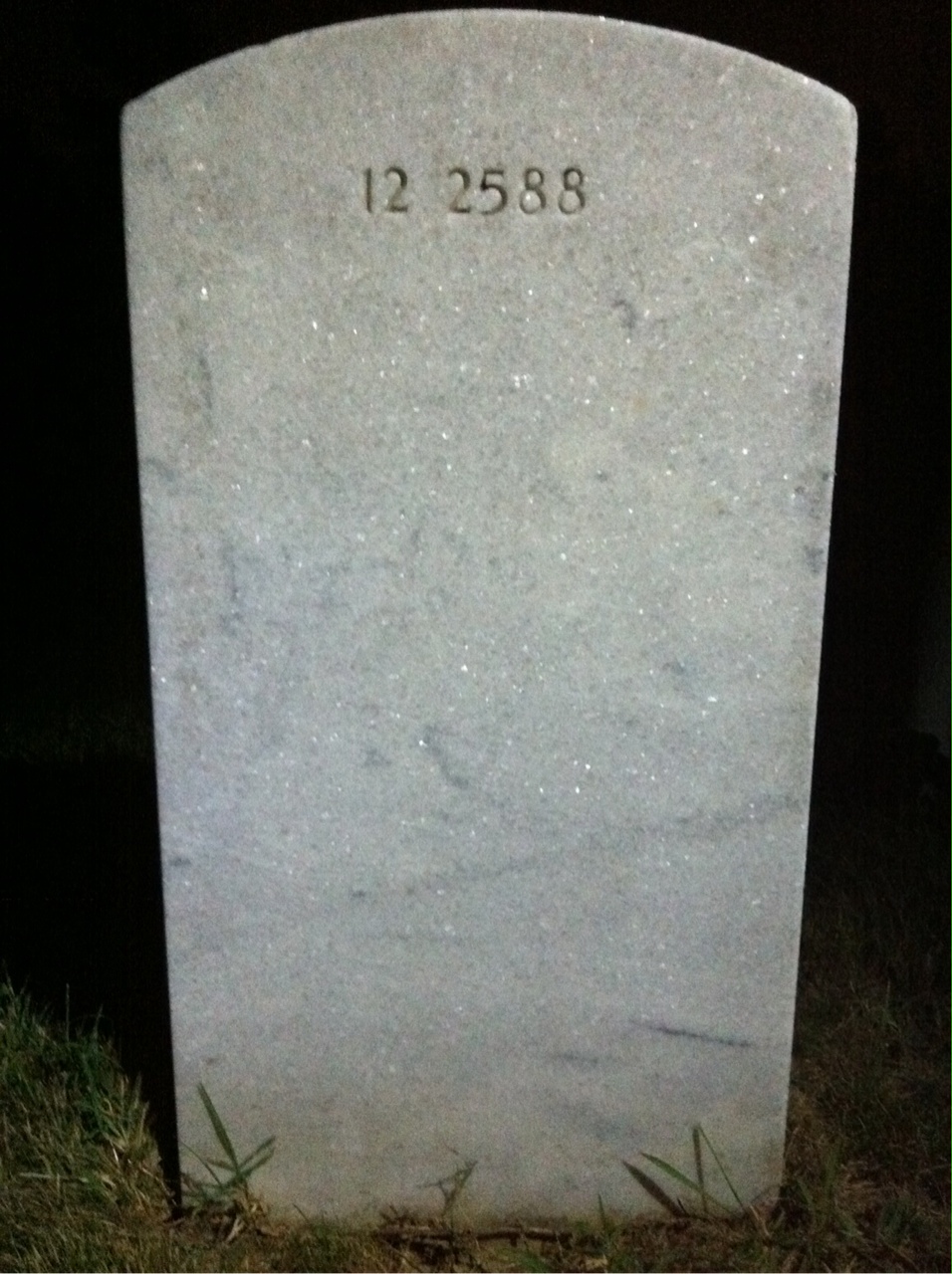Back of headstone — Rachel Alspaugh
