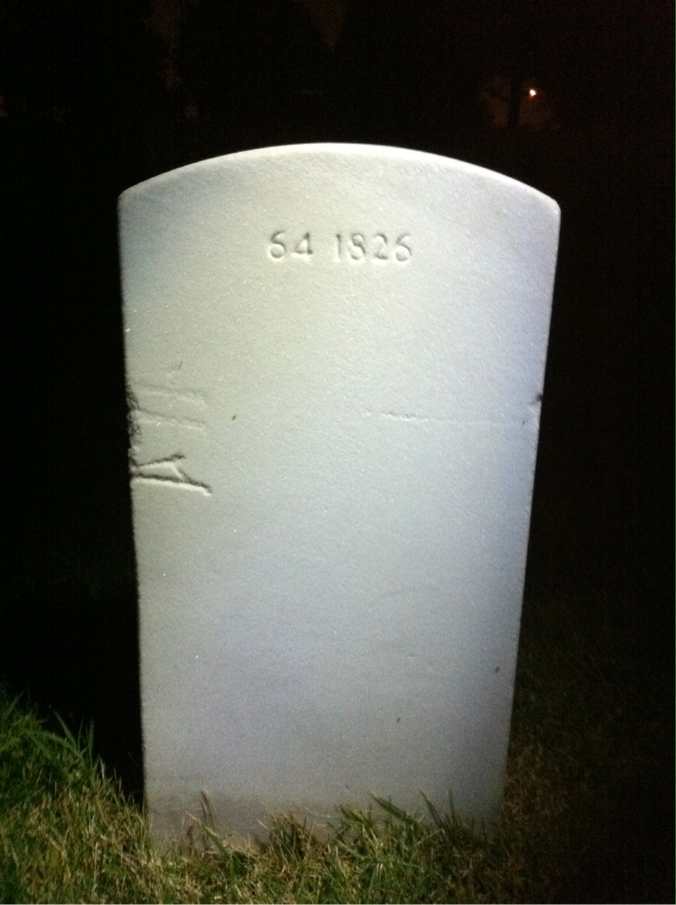 Back of headstone — Eugene Brennan