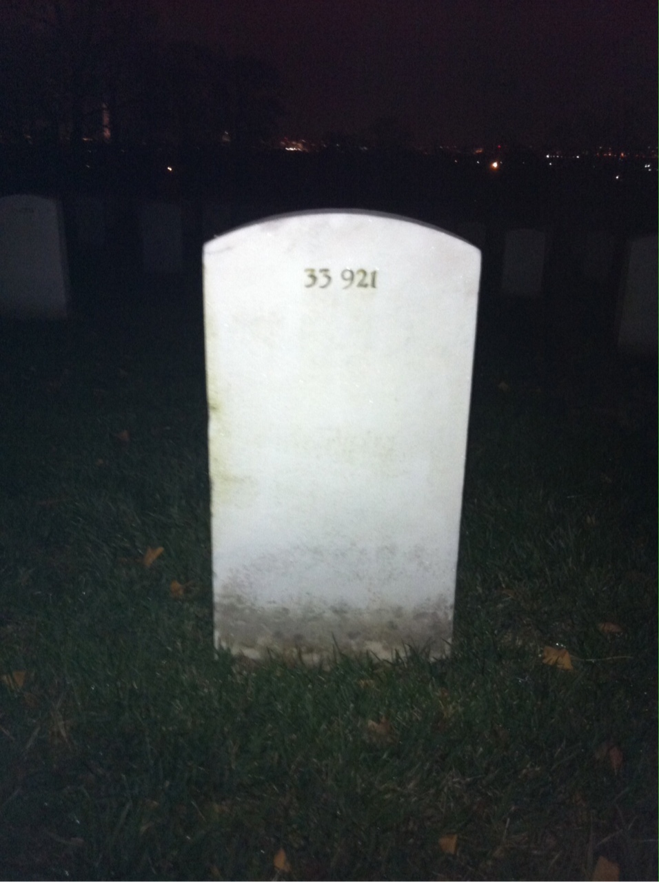 Back of headstone — Thomas Abbott