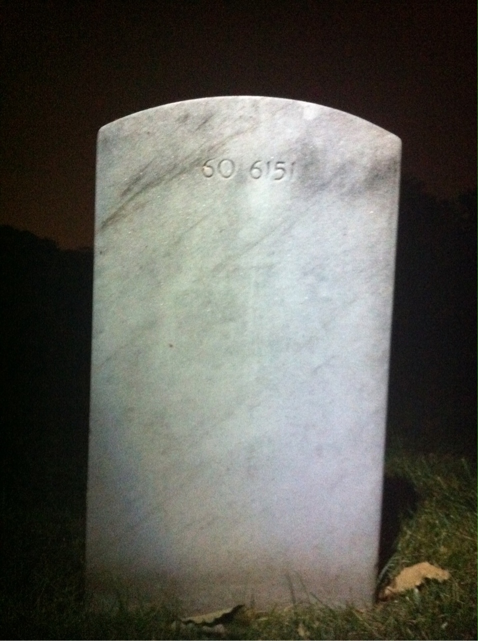 Back of headstone — Wilfred Bartow Black