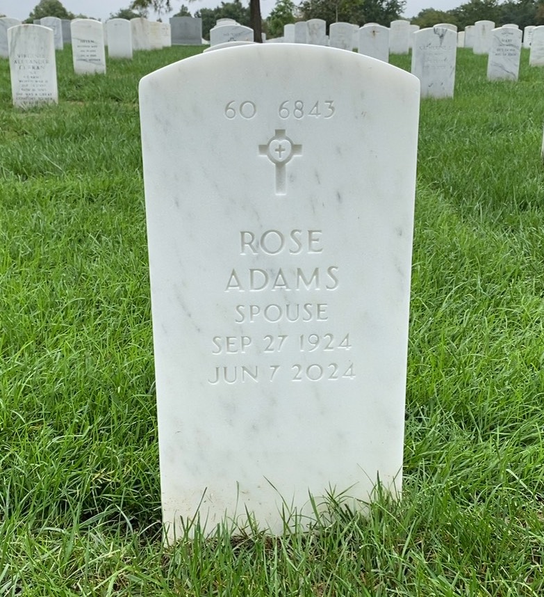 Back of headstone — Walter E Landon