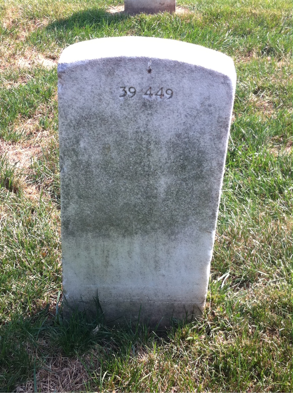 Back of headstone — Carl R Wood