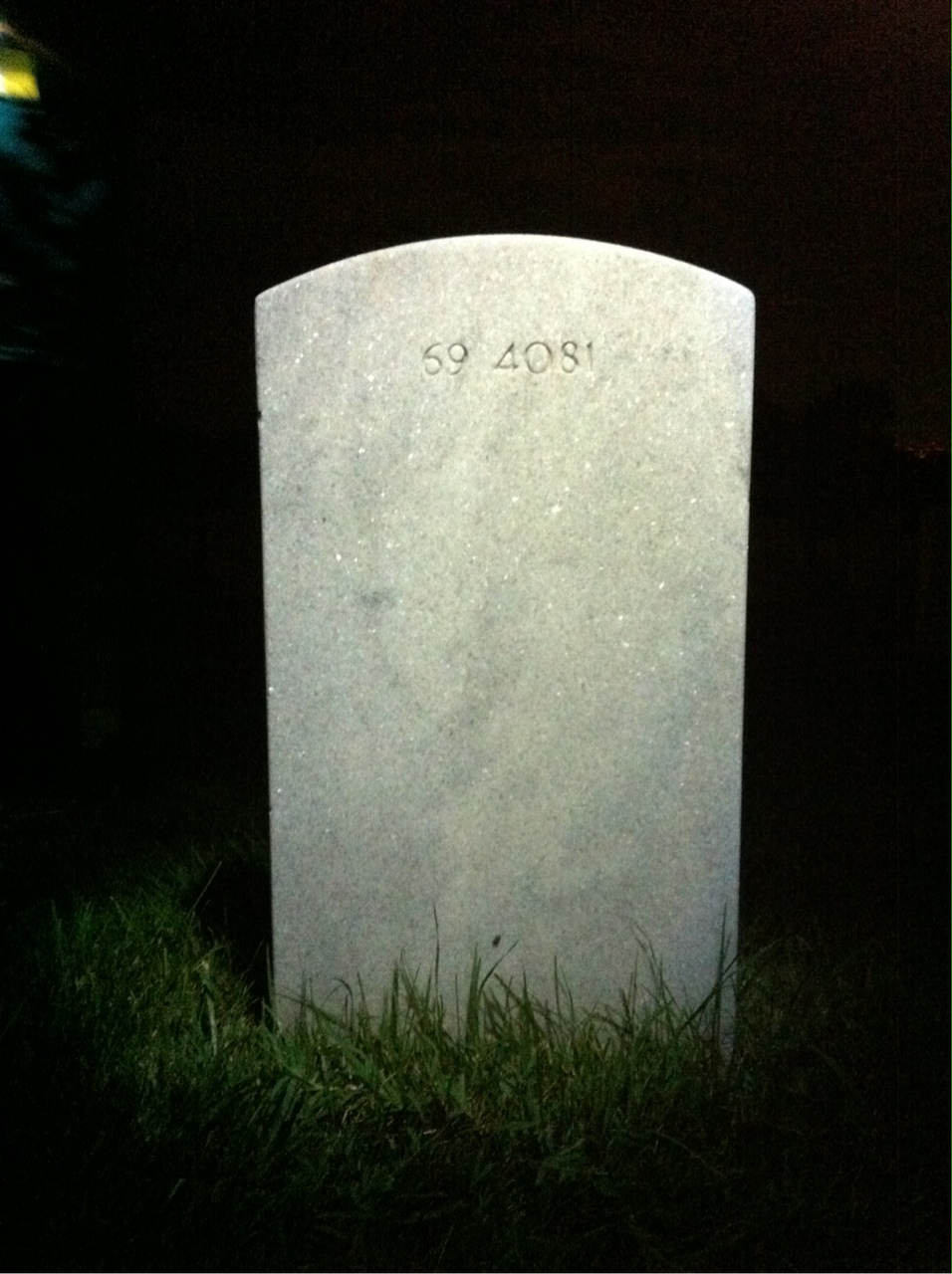 Back of headstone — Richard Mielke