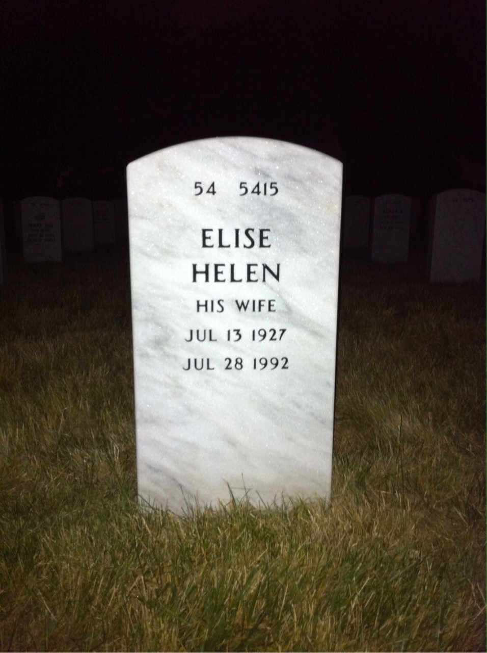 Back of headstone — Robert Bayles
