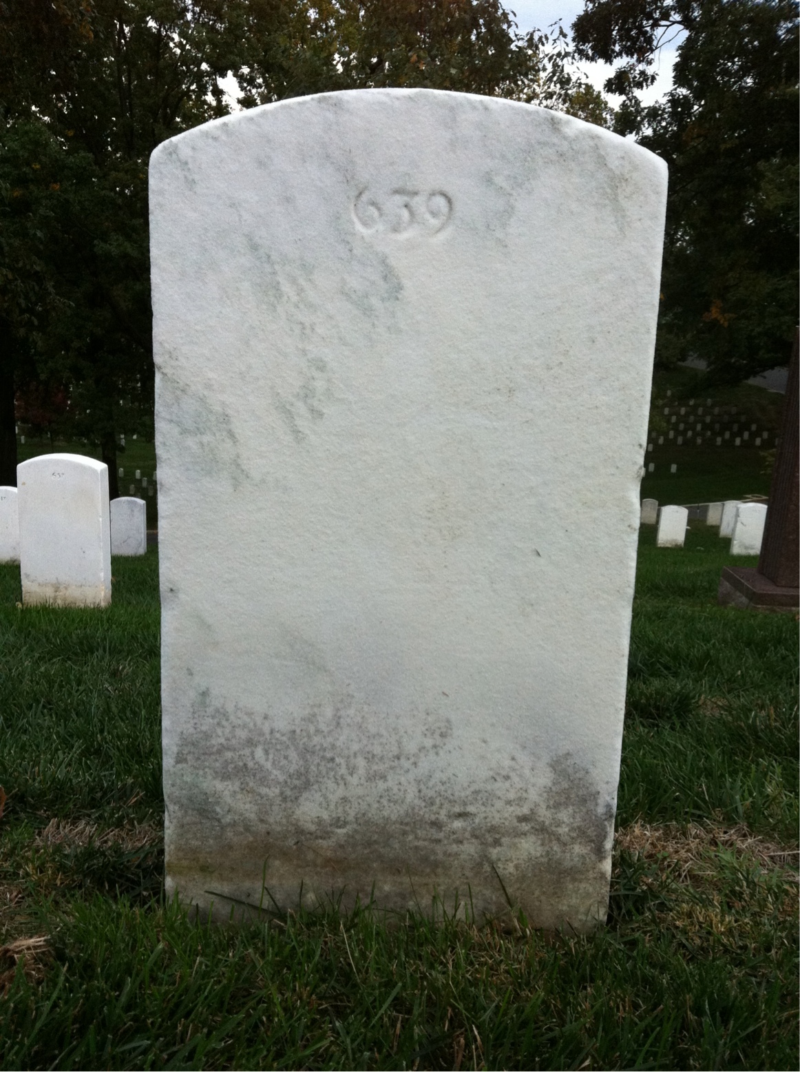 Back of headstone — William Breitbach
