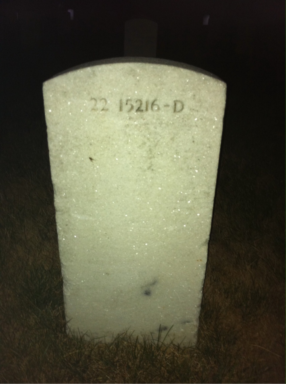 Back of headstone — Charles Appich