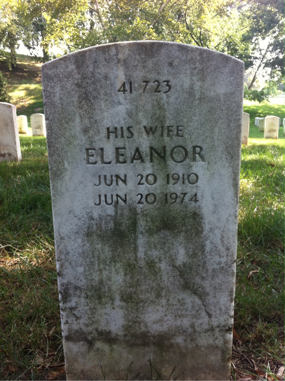 Back of headstone — Coder Ascher