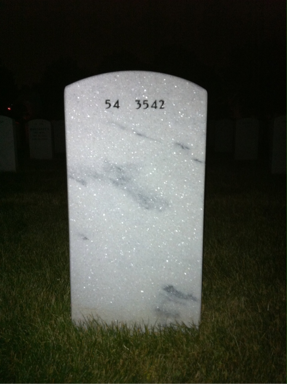 Back of headstone — Maurice Desseyn