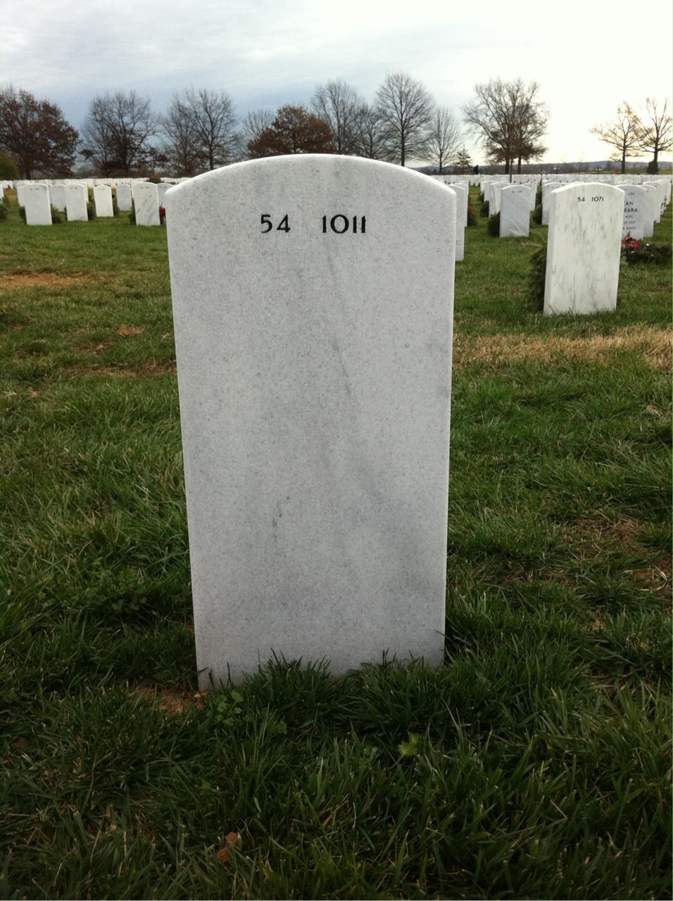 Back of headstone — Napoleon Taylor