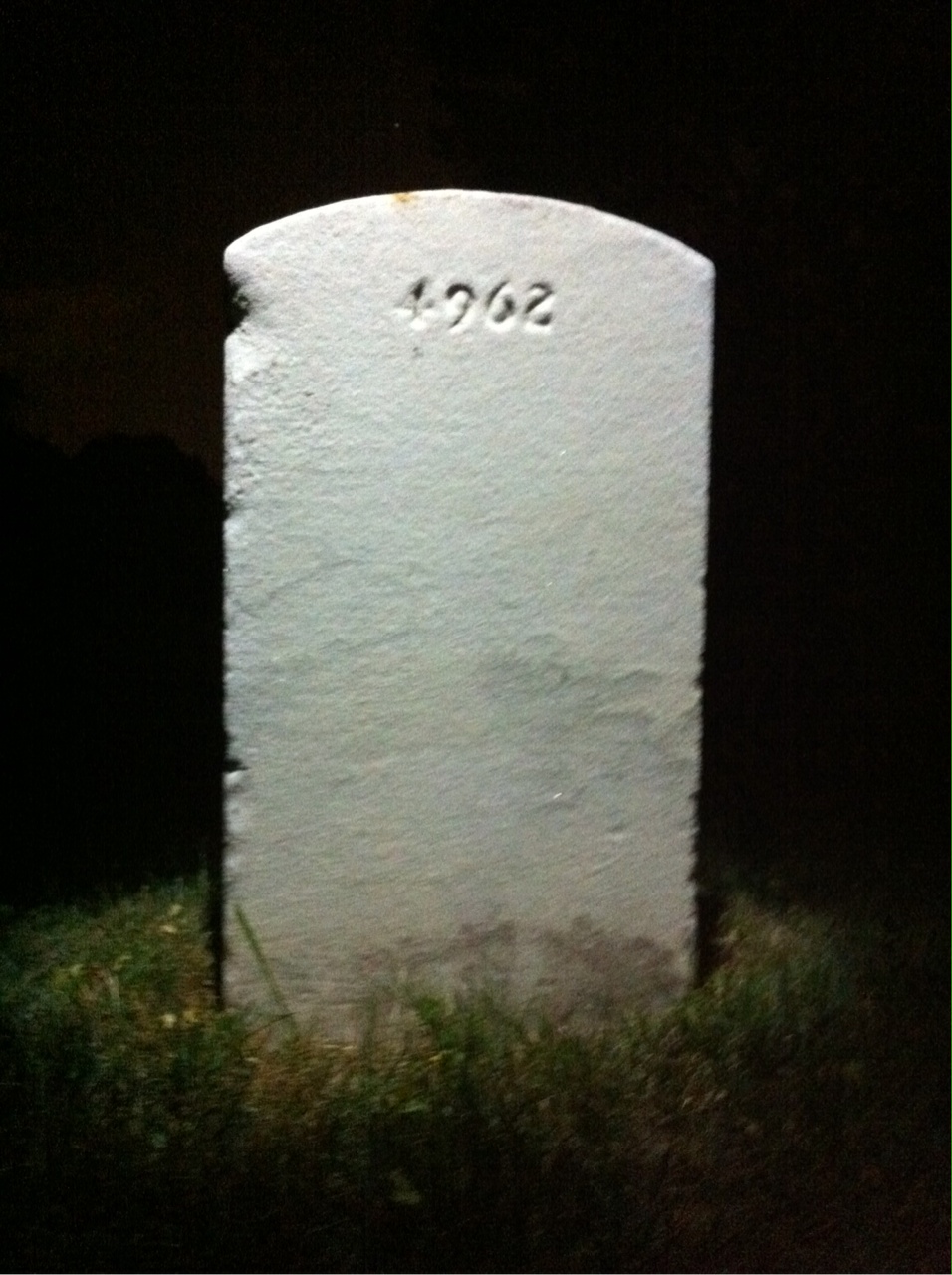 Back of headstone — William Henderson
