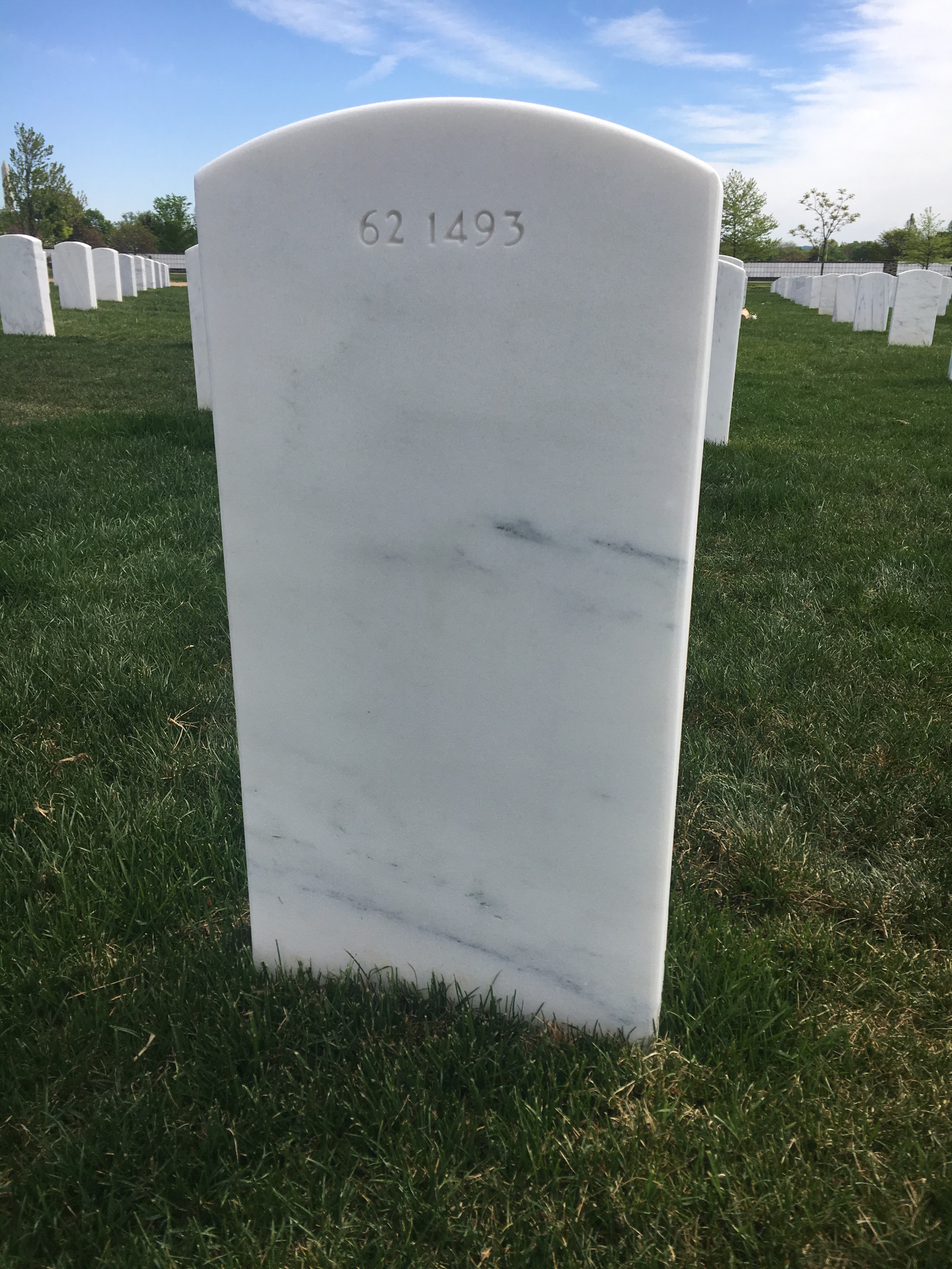Back of headstone — Nummer Adderton
