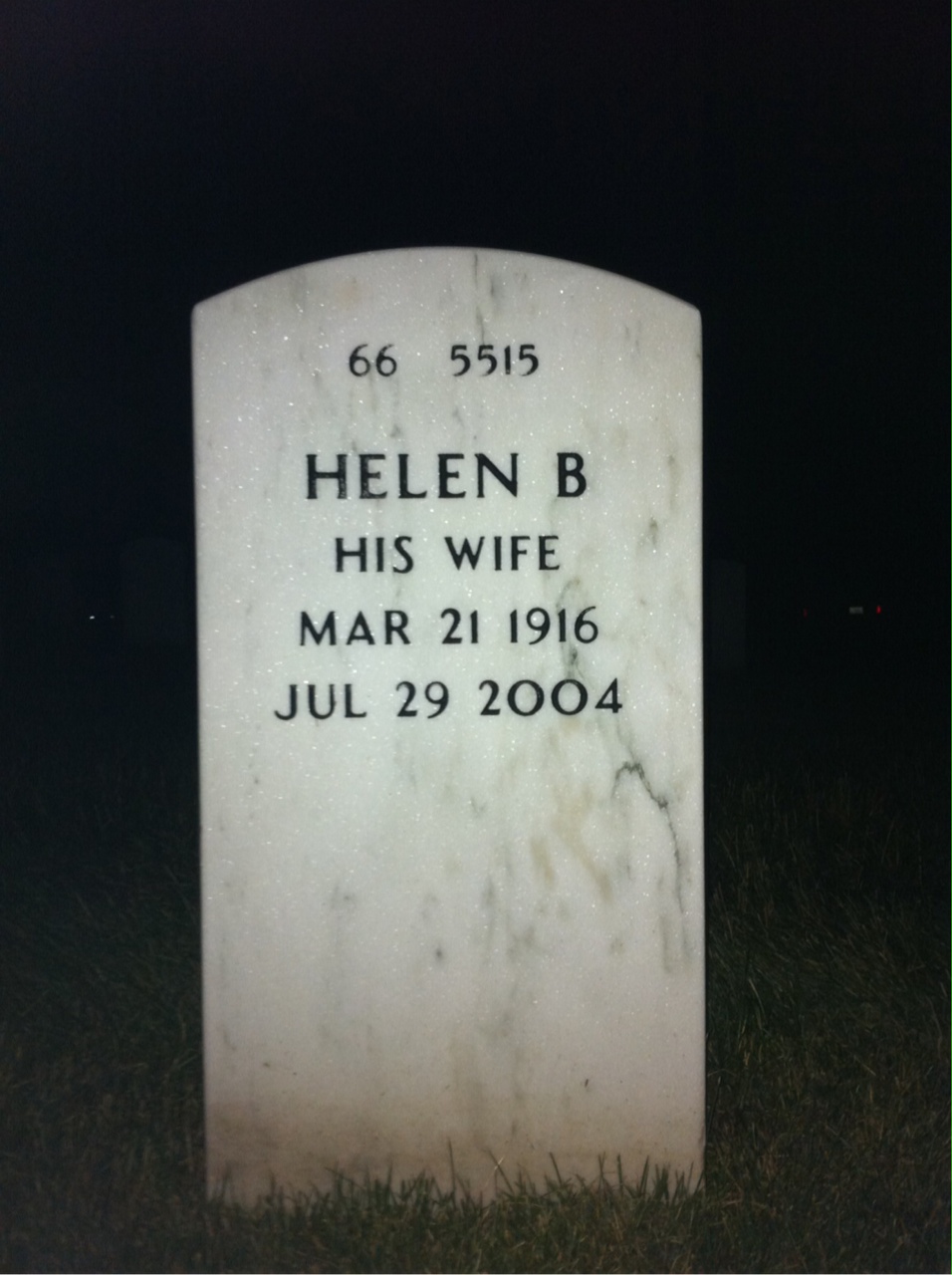 Back of headstone — Charles Leep
