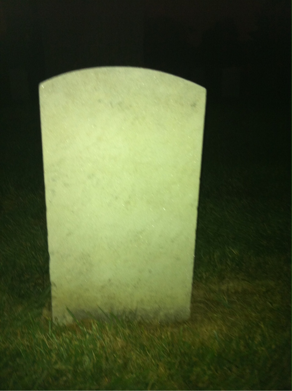 Back of headstone — John Moore