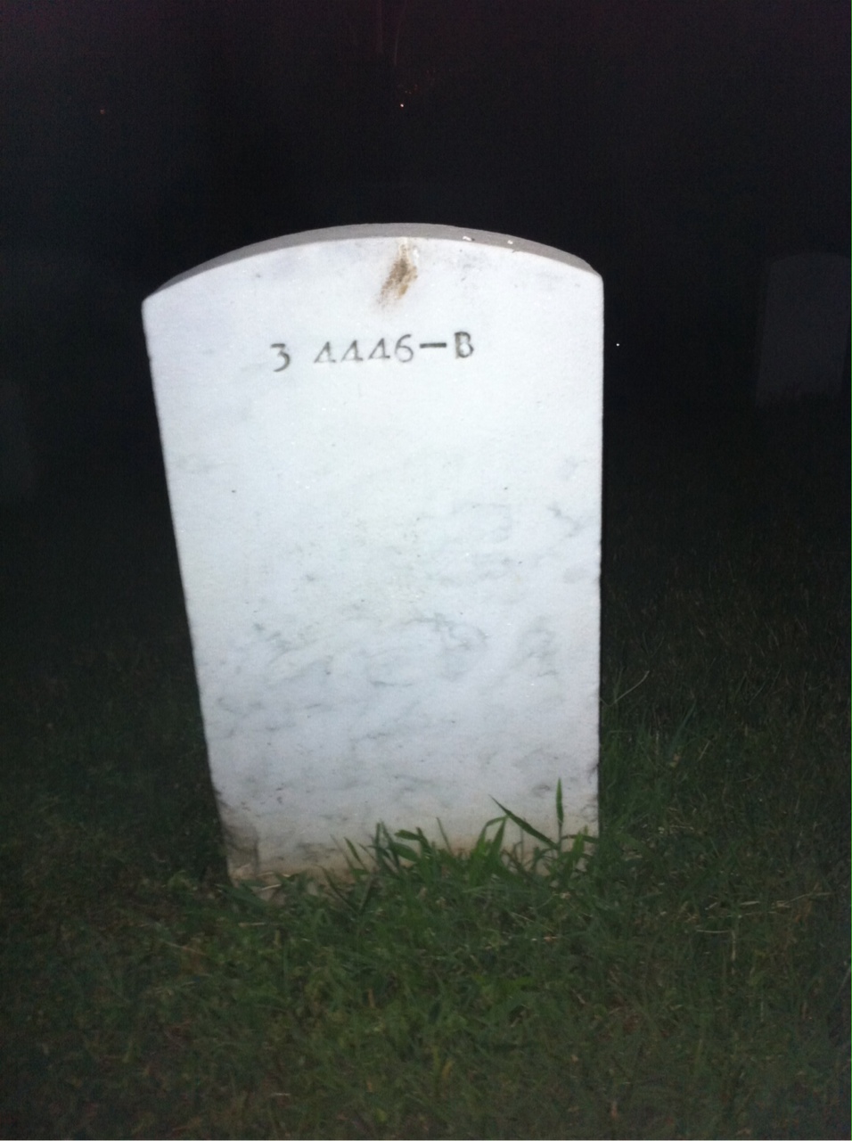 Back of headstone — Gladys Blain