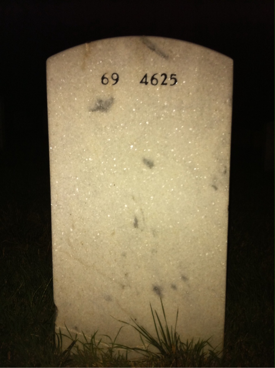 Back of headstone — Peter Dobbins
