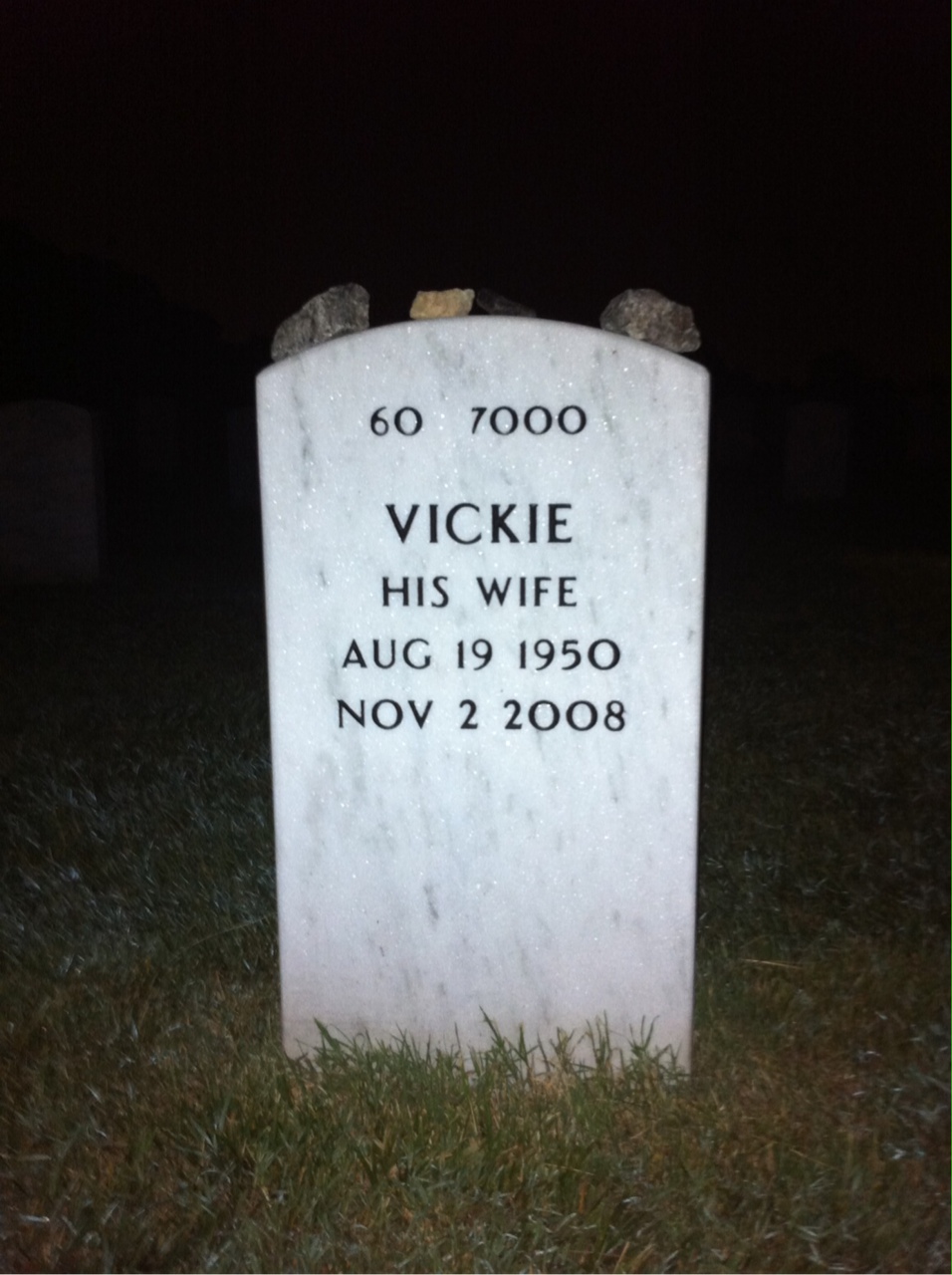 Back of headstone — Roy Rengstorff