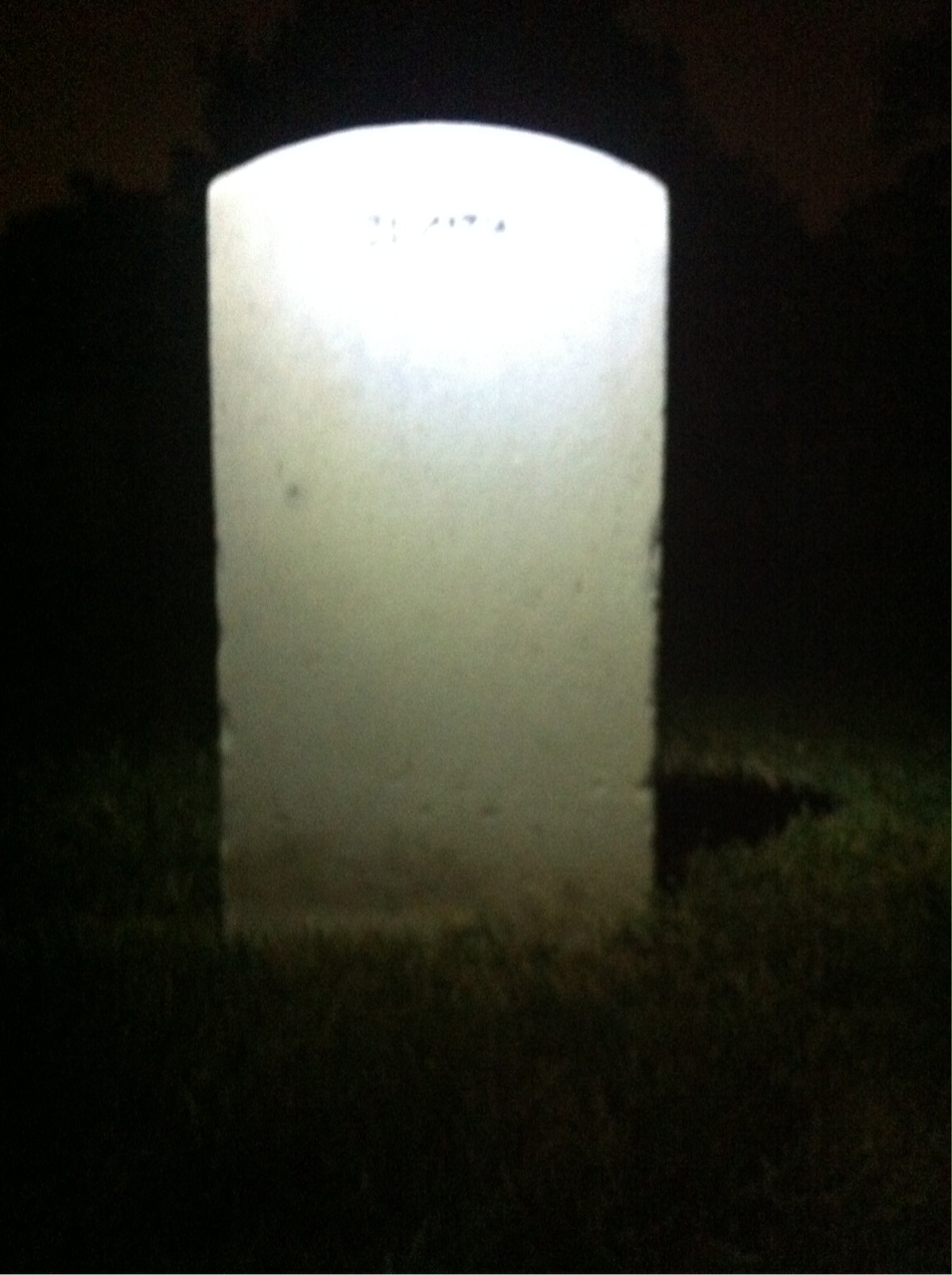 Back of headstone — Lula Bailey