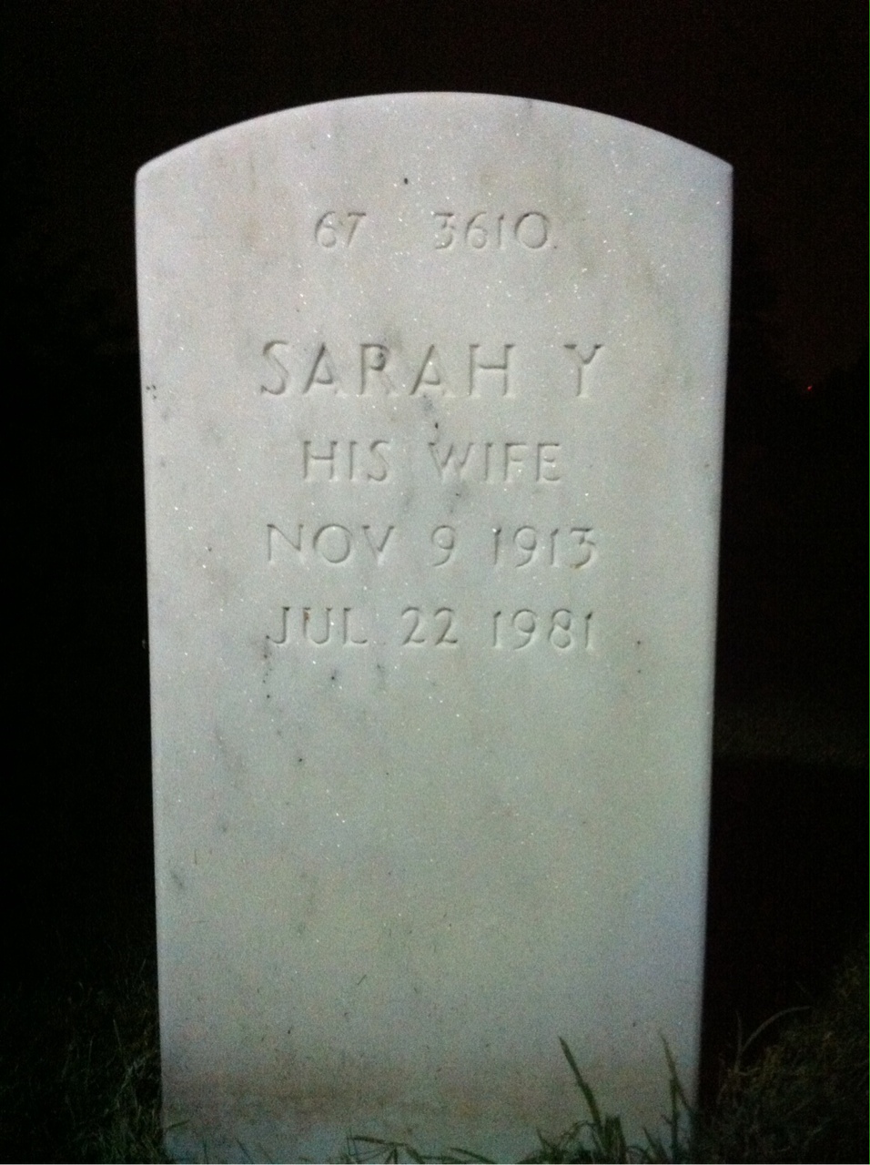 Back of headstone — Milton Pokress