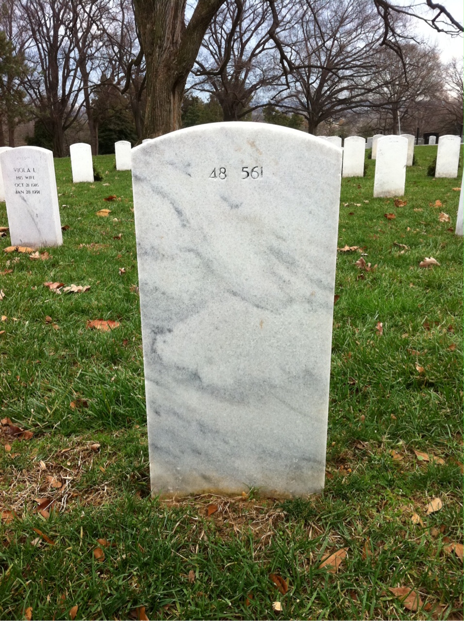 Back of headstone — Marjorie Albrecht