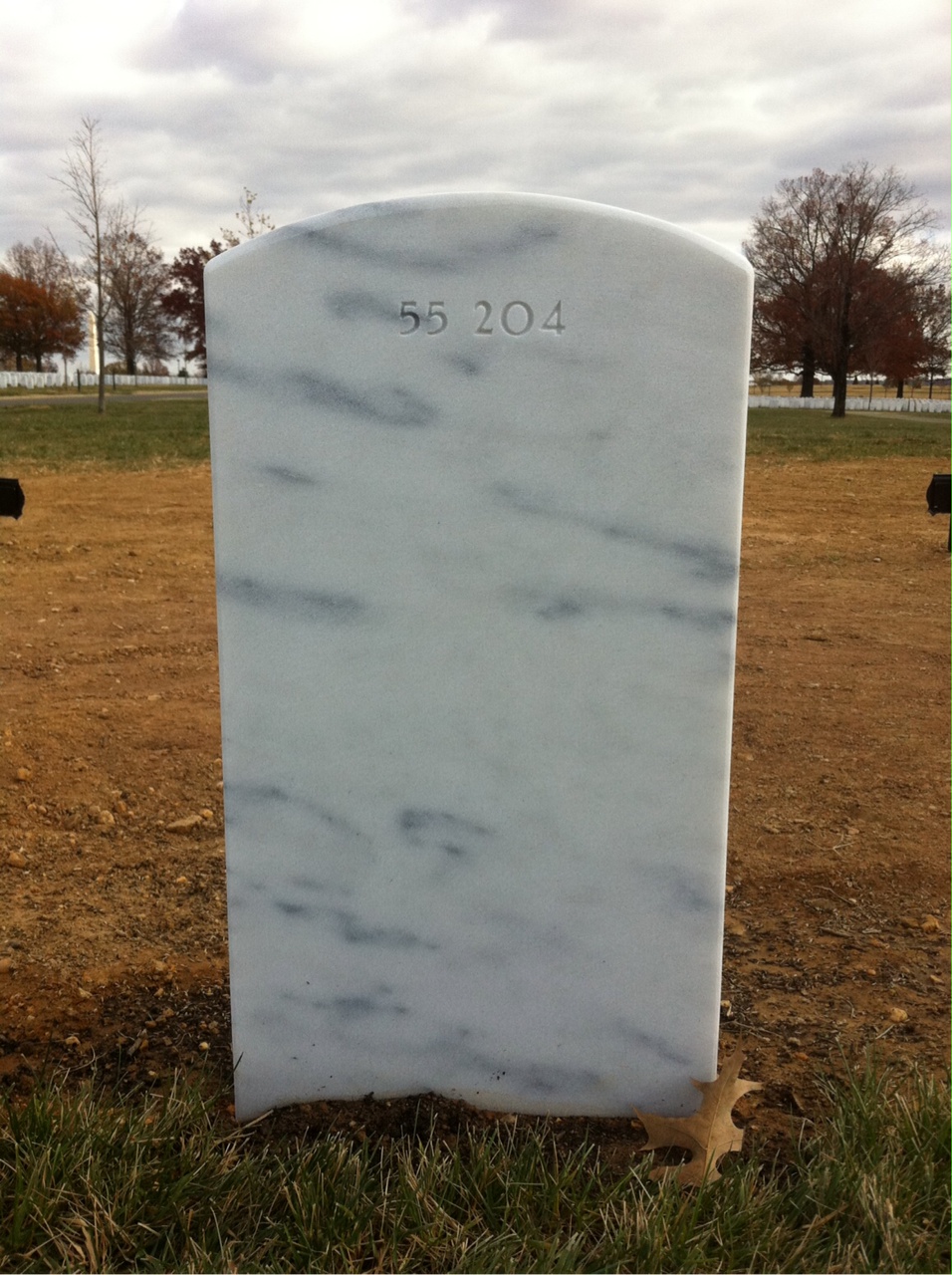 Back of headstone — Orville Winthrop Flynn