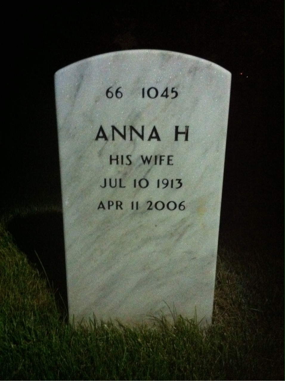 Back of headstone — Robert Boyd
