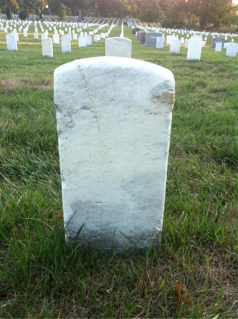 Back of headstone — James Babcock