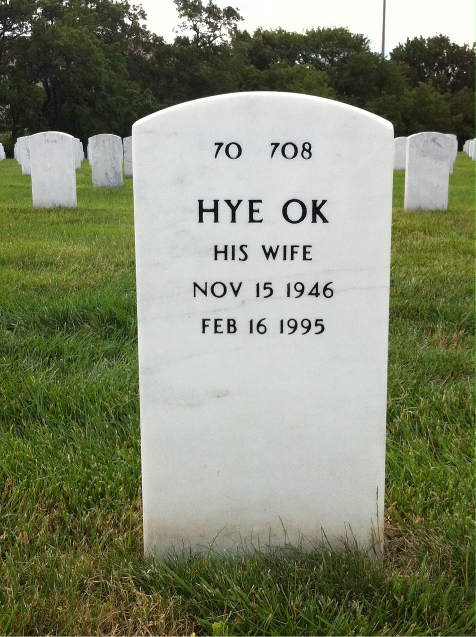 Back of headstone — Joe Wilson