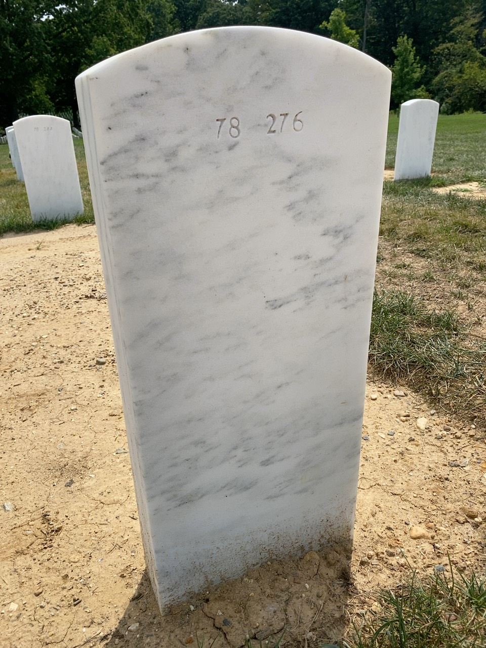 Back of headstone — William David Lethgo
