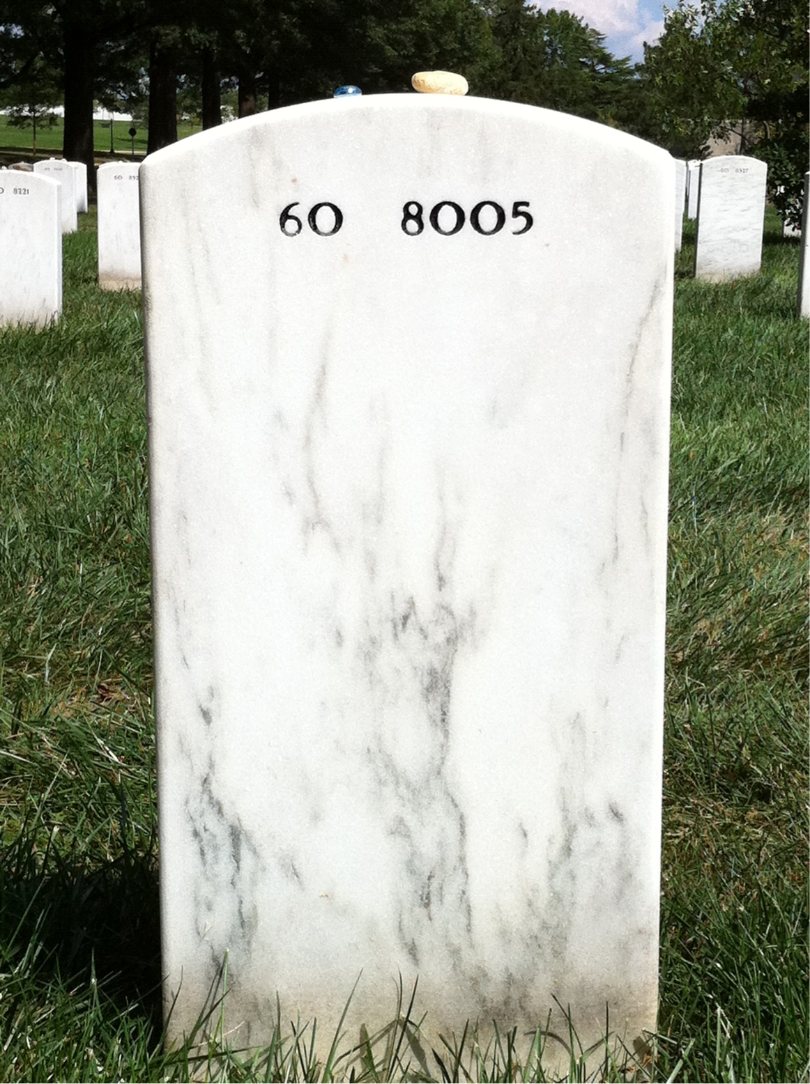 Back of headstone — Darren Cunningham