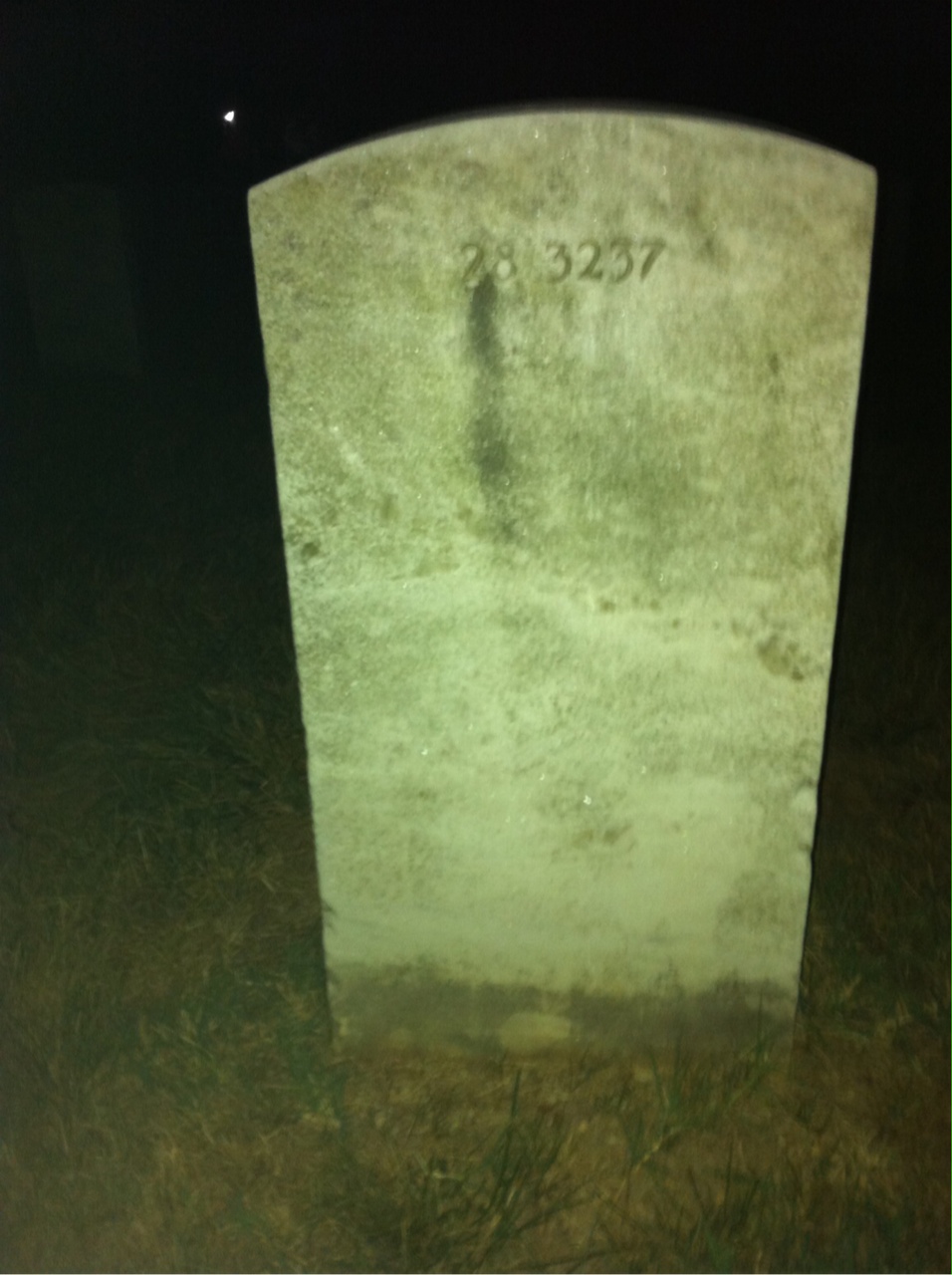 Back of headstone — William Mccabe